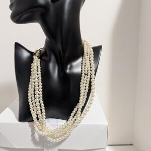 Pearl 4 Strand Necklace